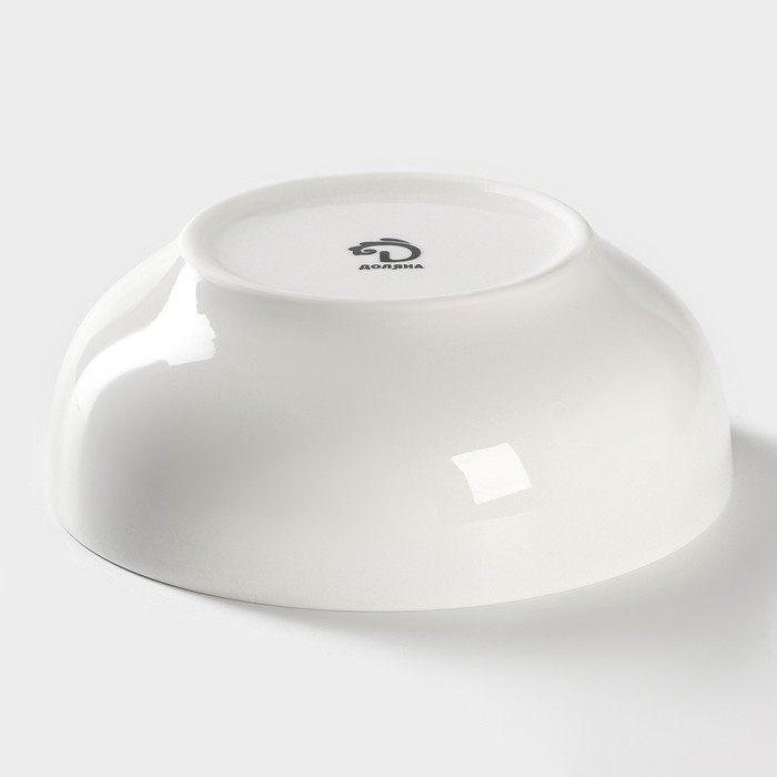 Салатник фарфоровый Доляна «Роза», 600 мл, d=15,5 см, цвет белый Салатник фарфоровый Доляна «Роза», 600 мл, d=15,5 см, цвет белый