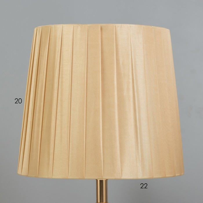 Лампа настольная с подсветкой Лампа настольная с подсветкой "Адорно" 1х40Вт Е27 золото 24х24х43 см RISALUX