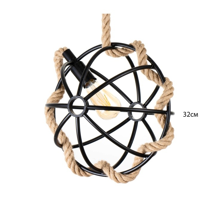 Светильник BayerLux "Глоба" Е27 40Вт черный 33х33х33-113см