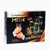 Набор подарочный Compliment 3 предмета: гель для бритья 80 мл + гель после бритья 80 мл + шампунь 200 мл