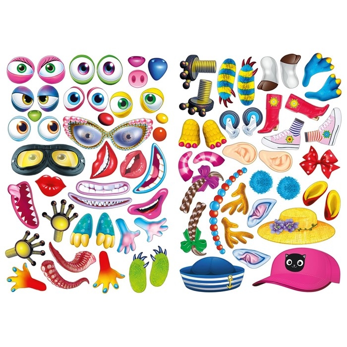 Сделай своего чудика &laquo;Ожерелькина&raquo;, книга с наклейками