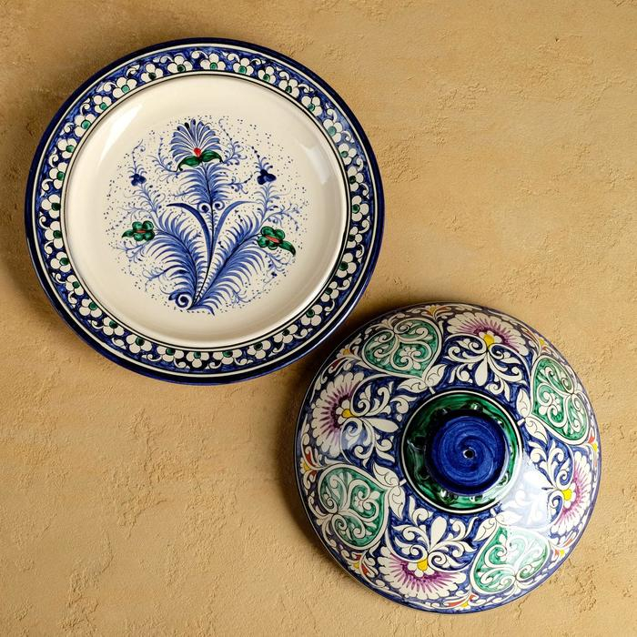 Набор для блинов Риштан, 7 предметов: блинница 24,5 см, 6 тарелок 17см Набор для блинов Риштан, 7 предметов: блинница 24,5 см, 6 тарелок 17см