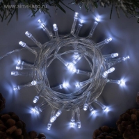 Гирлянда «Нить» 4 м, IP20, прозрачная нить, 40 LED, 2 режима, батарейки AAх3 (нет в комплекте), свечение белое Гирлянда «Нить» 4 м, IP20, прозрачная нить, 40 LED, 2 режима, батарейки AAх3 (нет в комплекте), свечение белое
