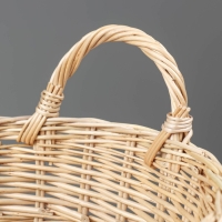 Корзина &laquo;Садовод&raquo;, дно фанера:20&times;20, верх: 30&times;30, H=25/33 см, ручное плетение, ива