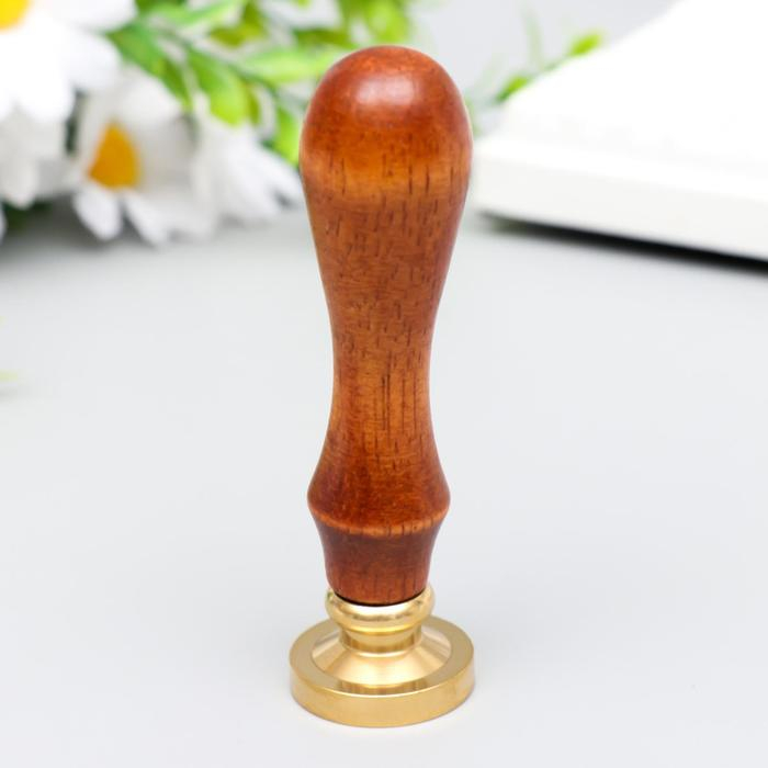 Печать для сургуча с деревянной ручкой Печать для сургуча с деревянной ручкой "Инь-ян - кошки" 9х3х3 см