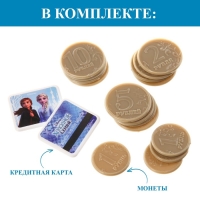 Обучающая касса-калькулятор &laquo;Анна и Эльза&raquo;, Холодное сердце, с аксессуарами, свет и звук