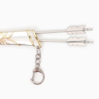 Сувенирное оружие мини "Лук Геншин" брелок, 26см, золотой Сувенирное оружие мини "Лук Геншин" брелок, 26см, золотой