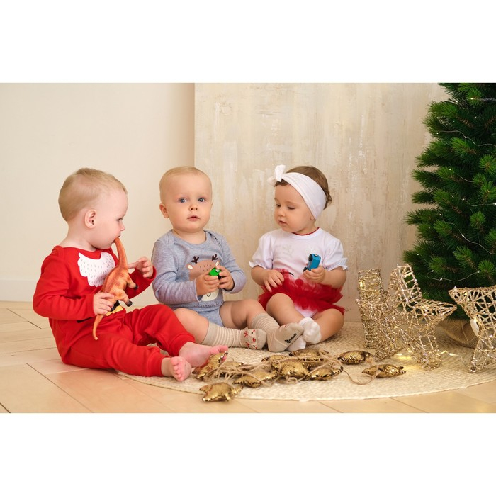 Комбинезон Крошка Я Комбинезон Крошка Я "Санта", рост 62-68 см, красный