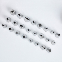 Насадки кондитерские, набор «Дворец», 15.8 х 9.4 см 24 шт Насадки кондитерские, набор «Дворец», 15.8 х 9.4 см 24 шт