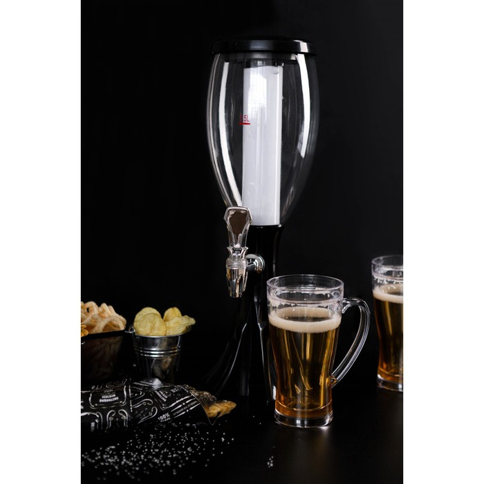 Башня пивная &laquo;Вавилон&raquo;, 2 л, цвет чёрный