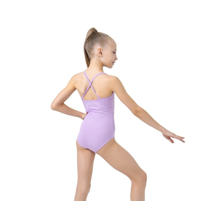 Купальник для гимнастики и танцев Grace Dance, р. 32, цвет лиловый Купальник для гимнастики и танцев Grace Dance, р. 32, цвет лиловый
