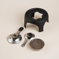 Фондю чугунное с эмалированным покрытием SL Home, d=17 см, h=10 см, цвет бежевый Фондю чугунное с эмалированным покрытием SL Home, d=17 см, h=10 см, цвет бежевый