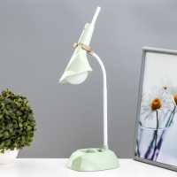 Настольная лампа "Делсер" LED 3Вт USB АКБ зелёный 14х13х39 см RISALUX Настольная лампа "Делсер" LED 3Вт USB АКБ зелёный 14х13х39 см RISALUX