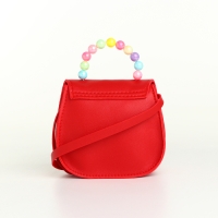 Сумка детская для девочки на клапане «Выбражулька», цвет красный Сумка детская для девочки на клапане «Выбражулька», цвет красный