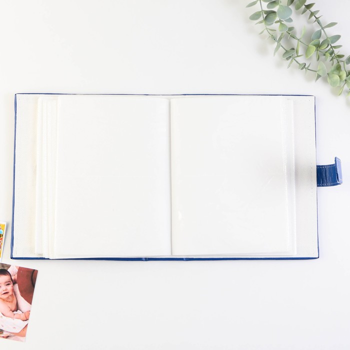 Фотоальбом на 200 фото с 2 местами под фото на обложке "Наше чудо", экокожа