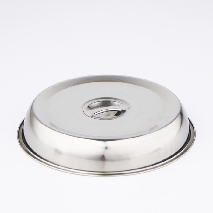 Крышка-Клош из нержавеющей стали, 24&times;24&times;4 см, круглая