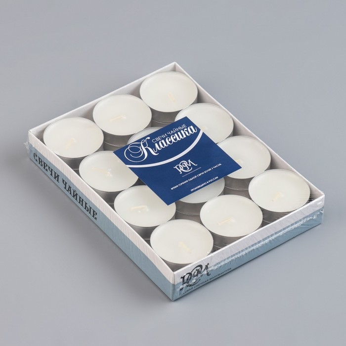 Набор чайных свечей Набор чайных свечей "Классика", 24 шт