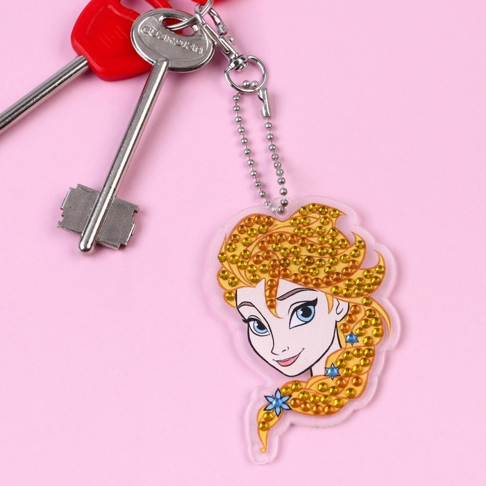 Алмазная мозаика на брелоке, 5.2х7.8 см, Холодное сердце Алмазная мозаика на брелоке, 5.2х7.8 см, Холодное сердце