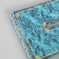 Фотоальбом 25 листов (уголки+кольца) "Классика под мрамор"  27х19 см