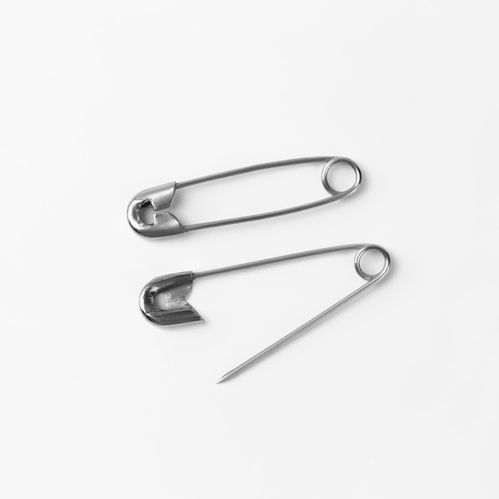 Булавки английские, 28 мм, 20 шт, цвет серебряный Булавки английские, 28 мм, 20 шт, цвет серебряный