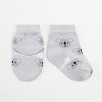 Носки детские Крошка Я &laquo;Коалы&raquo;, цвет серый, 8-10 см