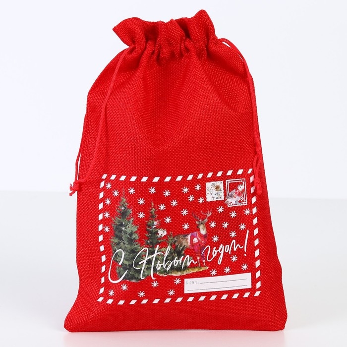Мешок с термонаклейкой &laquo;Письмо с Севера&raquo;, 20 х 30 см +/- 1.5 см, Новый год