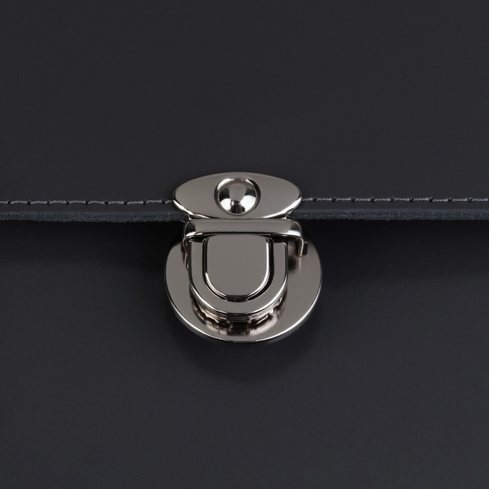 Застёжка для сумки, 3 &times; 3 см, цвет серебряный