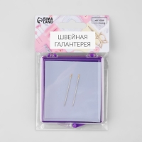 Игольница магнитная, с иглами, 7 &times; 8 см, цвет МИКС
