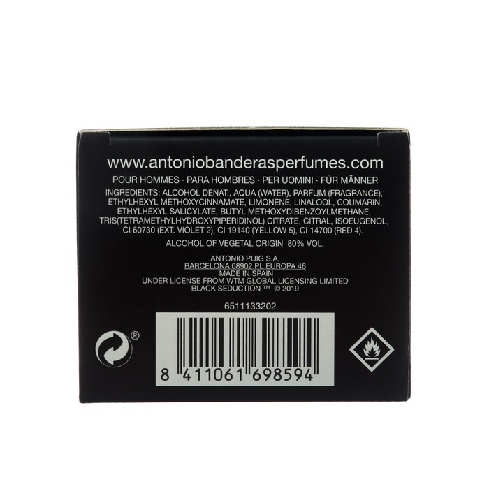 Туалетная вода Antonio Banderas Seduction In Black Man, 50 мл Туалетная вода Antonio Banderas Seduction In Black Man, 50 мл