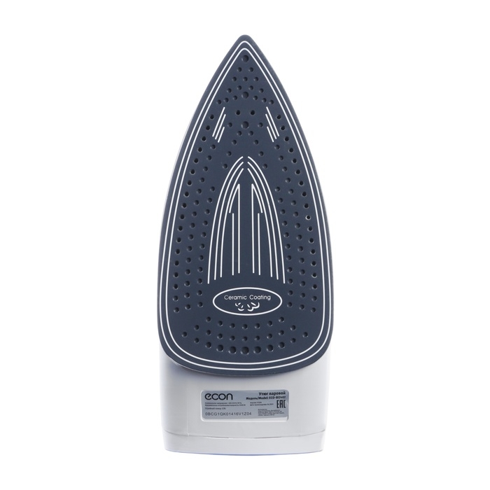 Утюг Еcon ECO-BI2407, 2400 Вт, керамическая подошва, 40 г/мин, 300 мл, бело-синий Утюг Еcon ECO-BI2407, 2400 Вт, керамическая подошва, 40 г/мин, 300 мл, бело-синий