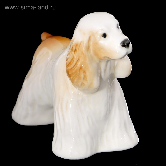 Сувенир &laquo;Кокер - спаниель&raquo;, стоящий, 9&times;4&times;6 см, ручная работа, фарфор