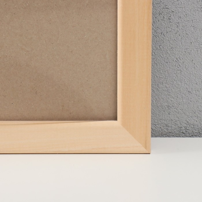 Фоторамка дерево (2500) 60Х80 см, цвет натуральный (пластиковый экран)