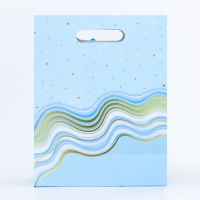 Подарочная коробка-пакет, упаковка с вырубной ручкой, "Голубая грация" , 24 х 12 х 31 см Подарочная коробка-пакет, упаковка с вырубной ручкой, "Голубая грация" , 24 х 12 х 31 см