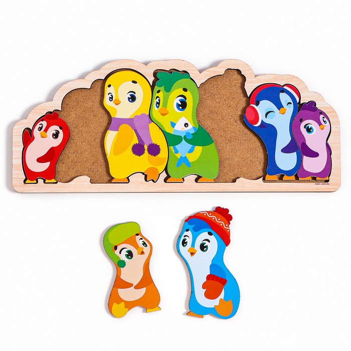 Головоломка деревянная для детей «Пингвины» Головоломка деревянная для детей «Пингвины»