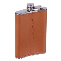 Фляжка для алкоголя и воды, 270 мл, "Защитнику", нержавеющая сталь, подарочная, 9 oz