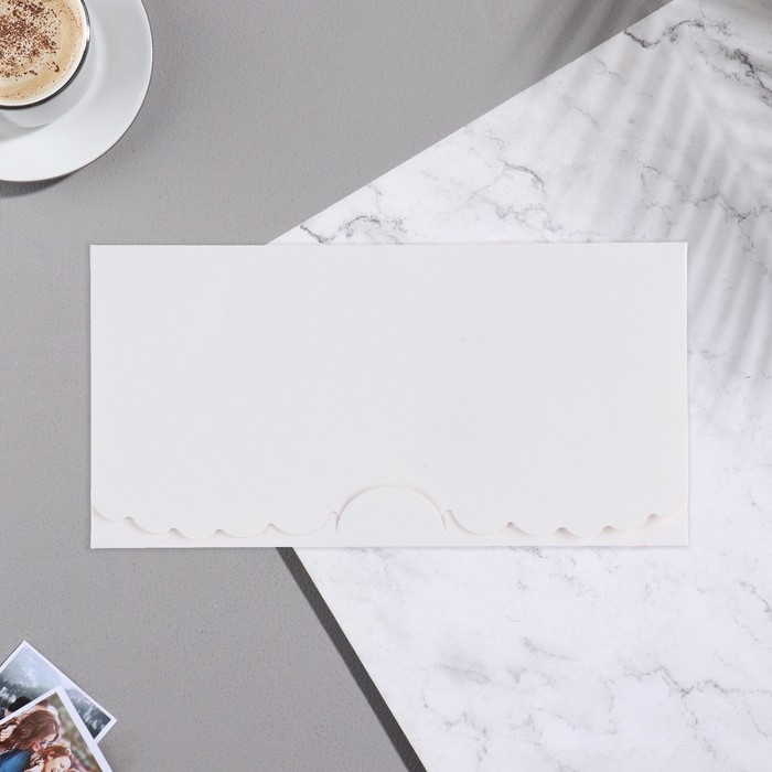 Конверт для денег Конверт для денег "Поздравляю!" ручная работа, авокадо, 8х16 см