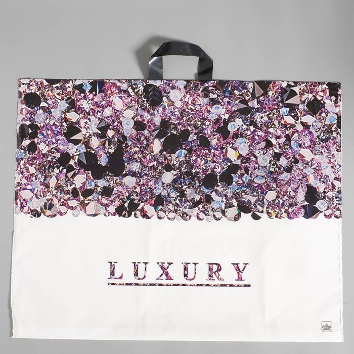 Пакет Пакет "Лакшери" полиэтиленовый, с петлевой ручкой, 70х55 см, 90 мкм