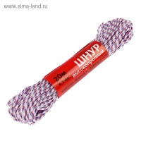 Шнур высокопрочный, d=3 мм, 20 м, цвет МИКС Шнур высокопрочный, d=3 мм, 20 м, цвет МИКС