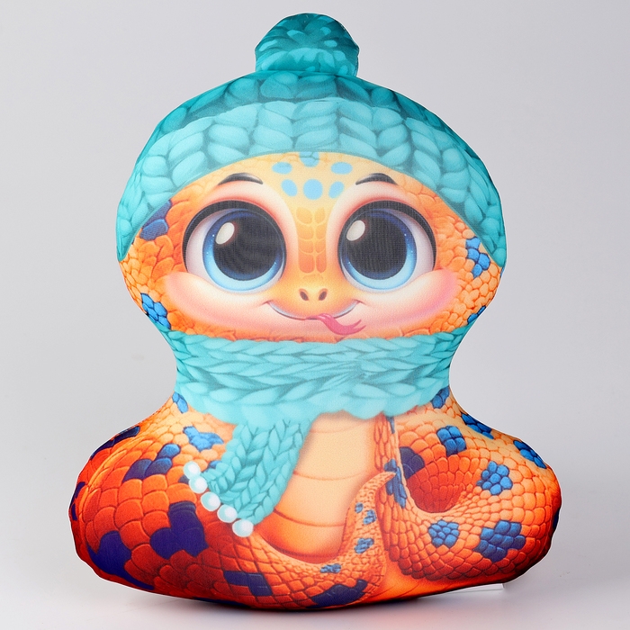 Новый год! Антистресс игрушка &laquo;Змея пятнистая в шапке&raquo;