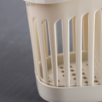 Подставка для столовых приборов 2-х секционная, цвет белый ротанг Подставка для столовых приборов 2-х секционная, цвет белый ротанг