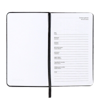 Планинг карманный недатированный, 80 листов, 100х170 мм, deVENTE.Selena, твердая обложка кожзам с поролоном, хлястик, ляссе, блок 70%, черный Планинг карманный недатированный, 80 листов, 100х170 мм, deVENTE.Selena, твердая обложка кожзам с поролоном, хлястик, ляссе, блок 70%, черный