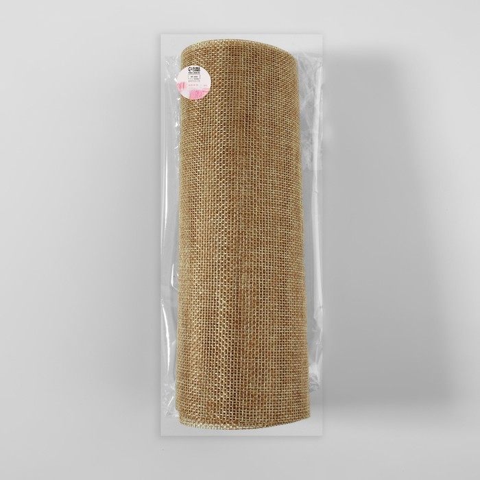 Ткань из джута, 20 см, 4,5 &plusmn; 0,5 м, цвет бежевый