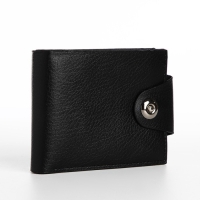 Портмоне мужское на магните, отдел для купюр, карт, монет, цвет чёрный Портмоне мужское на магните, отдел для купюр, карт, монет, цвет чёрный