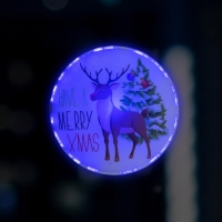 Светодиодная игрушка на липучке &laquo;Олень&raquo; 13 см, батарейки LR44х3 (в комплекте), свечение мульти