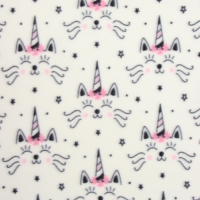 Плед Павлинка &laquo;Кот-единорог&raquo;, 100х150см, флис 135 г/м, полиэстер