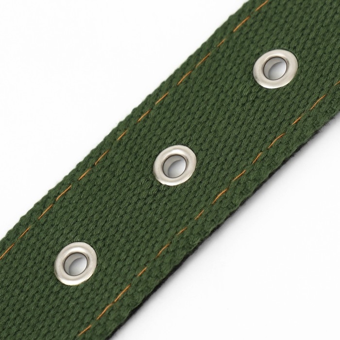 Ошейник брезентовый с подкладом, 72 х 3,5 см, хаки Ошейник брезентовый с подкладом, 72 х 3,5 см, хаки