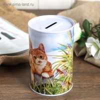 Копилка металл банка "Собаки и кошки" МИКС 12х8х8 см Копилка металл банка "Собаки и кошки" МИКС 12х8х8 см