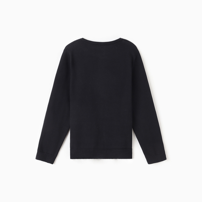 Кардиган для девочки школьный, цвет чёрный, рост 152 см