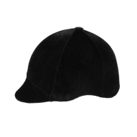 Шлем для верховой езды, бархат, одноразмерный, охват головы 61 см, черный Шлем для верховой езды, бархат, одноразмерный, охват головы 61 см, черный