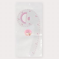 Лекало портновское метрическое «Запятая», с проймой, 24 × 11,5 см, толщина 0,5 мм, цвет прозрачный Лекало портновское метрическое «Запятая», с проймой, 24 × 11,5 см, толщина 0,5 мм, цвет прозрачный